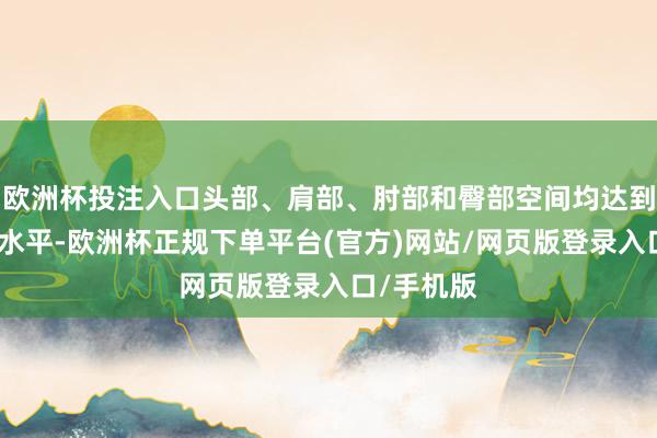 欧洲杯投注入口头部、肩部、肘部和臀部空间均达到同级杰出水平-